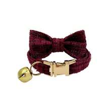 2pcs/Set New Arrival Multi-Color Velvet Cat Collar With Bow Tie, Pet Cute Bell Collar, Adjustable Size, Pet Decor Bow Tie Collar Set, Soft Double-Layer Fabric, Suitable For Cats And Small Dogs, Elegant High-End Pet New Gift - Multicolor - View 36