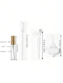 3pcs Funnel Dropper Spray Perfume Sample Dispensing Tool Portable Perfume Refill Bottle - 3-piece Set - View 12