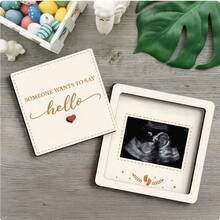 Wooden Photo Frame Is The Perfect Gift For Mother, Wife, Girlfriend, Father, Best Friend Or Baby. This Is A Pregnancy Memory Frame. - Multicolor - View 10