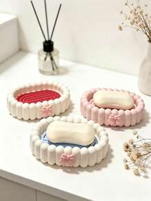 1pc Exquisite Butterfly Shaped Bubble Soap Dish, Suitable For Home Laundry Area And Bathroom, Includes Soap Liquid Storage Tray And Drainage Tray, Suitable For Travel, Mother's Birthday Gift - / - View 2