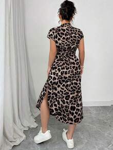 Women Midi Dresses - Royal Blue - View 3