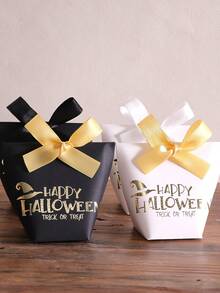 Halloween Gift Flower Box, Candy & Snack Box, Halloween "Trick Or Treat" Decoration, Halloween Ornaments, Halloween Candy & Cookie Storage Box, Paper Food Box, Gift Packaging Box, Halloween Party Gift Box, Haunted House Decoration, Home Decor, Kitchen Decor, Halloween Party Decoration, Halloween Party Supplies, Table Decor - View 8