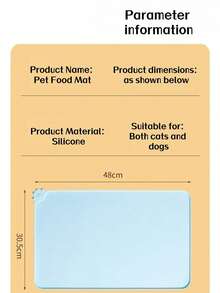 1 PC Multi-Color Pet Silicone Placemat, Waterproof, Oil-Proof, Easy To Clean, Non-Slip, Durable, Won't Damage Floors, Foldable For Storage, Suitable For Cats And Dogs, Protect Pet Dining Hygiene, Dogs Stuff,Cat Stuff,Pet Supplies - Multicolor - View 8