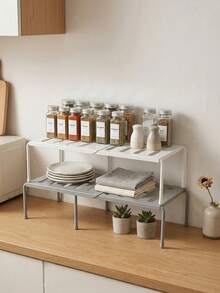 2 piezas Estantería para zapatos desmontable y expandible de varias capas, estantería de almacenamiento de zapatos y pantuflas de plástico, adecuada para cocina, sala de estar, dormitorio y otros espacios, se puede colocar en la entrada, debajo de la cama, baño, vestidor. Estantería para zapatos reforzada y expandible. - Multicolor - Ver 1