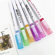 花卉曲線輪廓筆組，多圖案滾珠螢光筆，創新滾珠筆尖創造平滑連續圖案且滑動輕盈，適用於日記、剪貼簿、學校筆記、快乾波浪線標記筆、雙頭滾珠標記筆，可愛文具，適合學校與辦公室、手寫、課堂筆記、海報製作、賀卡、手工藝，也是給學生、藝術家和文具愛好者的絕佳禮物 - 多色 - 查看 10