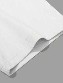 Camiseta de cuello redondo con estampado de esqueleto para hombre, corte regular, manga corta, estilo casual para verano, top de moda para uso diario, tropical. IMJD - Negro - Ver 3