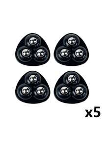 20pcs/12pcs/4pcs Self-Adhesive Wheels With Stainless Steel Ball Bearings - 360 Degree Rotating Kitchen Utensil Casters, Black And White, Suitable For Home Decor, DIY Projects, Easy Installation, Compact Design, Sturdy Structure, Universal Casters, Furniture Makers, Home Cooks - A - View 16