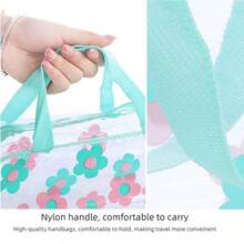 Tas Kosmetik Transparan Bermotif, Kantong Penyimpanan PVC Tahan Air Kapasitas Besar Portabel, Tas Perlengkapan Mandi Genggam untuk Pria - MultiWarna - View 5