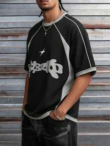 Men's Retro Sports Style 23 Number Round Neck Short Sleeve T-Shirt - Multicolor - View 4