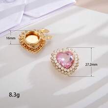 2-Piece Set Fashion Men's Casual Love Heart Decoration Cufflinks Men Banquet Party Suit Shirt Detachable Collar Button Accessory For Festival Gift - 2 - View 6