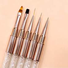 Luxury Rose Gold Nail Art Tool Set For Coloring, Gradient And Detail Painting - Champagne - View 11