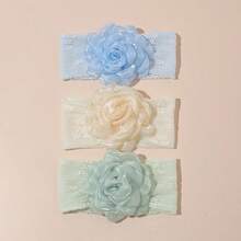 Multi-Pack Multicolor Soft Elastic Baby Headbands, Breathable, Suitable For All Seasons, Great Gift, Perfect For Photos - White, Yellow, Pink, Green, Blue - View 13