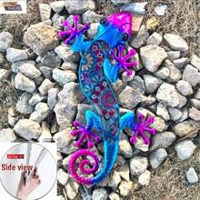 Bohemian Colorful Gecko Acrylic Wall Hanging, Yard Wall Decor Ornament - Gecko - View 1