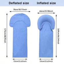 Colchoneta inflable plegable para camping al aire libre y playa, ligera y portátil, simple y fácil de usar, adecuada para fiestas en la playa - Multicolor - Ver 12