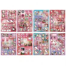 8 hojas de pegatinas, pegatinas decorativas de garabatos lindos, materiales impermeables para scrapbooking - A - Ver 4
