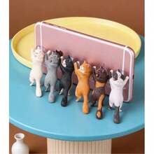 Cute Cat Shaped Phone Suction Cup Holder, Creative Mini Decoration, Universal Phone Stand Suitable For Children To Adults, Portable Desk Stand, Suitable As Home Office Gift - A - View 9