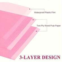 10/50/125pcs Disposable Pink/Blue 3-Layer Waterproof Foldable Nail Table Mat, Cleaning Pad Tablecloth, Nail Tissue Paper, Multi-Functional Beauty Tattoo Dental Cleaning Cloth, Waterproof Tablecloth Nail Tools - Multicolor - View 9