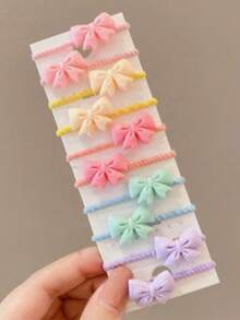 2/10pcs Random Cartoon Cute Hair Scrunchies, Sweet Style Daily Wear Hairbands - Multicolor - View 7