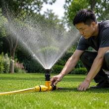 Universal 360° Garden Sprinkler And Adjustable Spray Irrigation System - Full Circle Lawn Watering, Flow Rate 60-550 L/H, 3-20m Coverage, External Thread Connection, Plastic And Mesh Structure, Efficient Watering For Garden, Lawn, Plants And Outdoor Irrigation, Splash-Proof And Easy To Install, Perfect For Home, Backyard And Professional Landscaping Applications - A - View 8