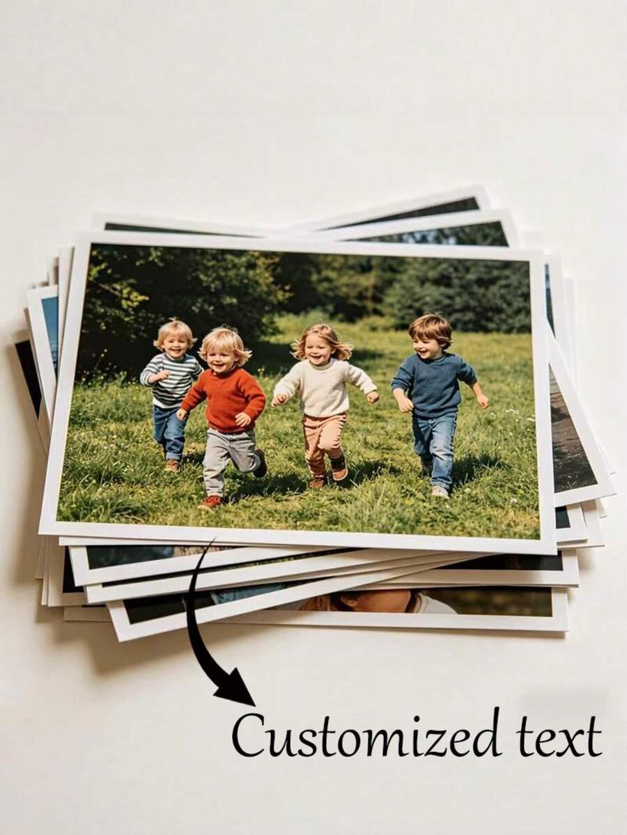 10pcs Customized Personalized Photos, 6-Inch Photo Printing, Capture Beautiful Moments, Photo Album Paper, Wedding Souvenir, Christmas Thanksgiving Father's Day Gift, Pet Memorial, Commemorative Album - Multicolor - View 1