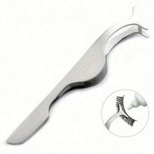 1pc Stainless Steel Eyelash Tweezers, False Eyelash Extension Tweezers, Removal Tweezers, Women's False Eyelash Application Tool Curved Tweezers Professional Eyelash Extension Tool - Multicolor - View 4