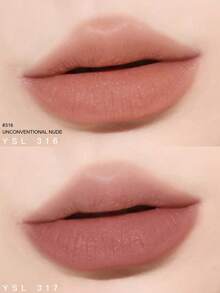 Travel Size - 1.2g - #316/#312: YSL Slim Matte Lipstick, Velvet Matte Texture, Warm Red Pear Tone, Luxurious Elegant, Suitable For Daily Commute - #316 - View 3