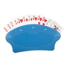 1pc Hands-Free Card Holder, Slouchy Person Handheld Poker Card Holder, Free Your Hands For Card Games, Poker Card Game Stand, No Card Clips, Durable PVC Material, Easy To Use - Perfect For Board Games, Poker, Family Game Night, Christmas And New Year Celebration Party Tabletop Game Essential Accessory - Blue - View 12