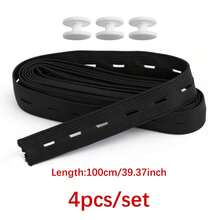 4pcs/Set Adjustable Hem And Waist Tightening Tools - Invisible Waist Tightener Suitable For T-Shirts, Dresses, Pants, Shirts | Unisex Hem Shortener Suitable For Home Sewing, Knitwear Adjuster, DIY Clothing Modification Waist Tool - One Size Fits All - View 2