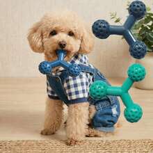寵物小型犬咀嚼玩具，耐用設計適用於幼犬及強咬力犬隻，易於抓握，適合室內外互動娛樂 - 彩色 - 查看 7