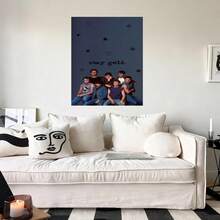 Decorative Poster Of The Movie "The Outsider", 2D Flat - Retro Vintage Style Of The 80s, Suitable For Fans Of 80s Movies, Iconic Art Print Of The Book And Film Adaptation, Wall Decoration For Home Theater, Living Room, Bedroom - Nostalgic Gift For Lovers Of - Cuadros decorativos con marco - 查看 4