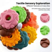 9pcs Large Stacking Blocks For Toddlers 18 Months+, Educational Toy To Practice Fine Motor Skills And Color Recognition - Multicolor - View 5