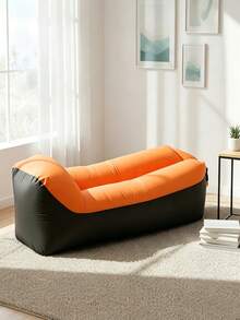 1pc Inflatable Sofa (With Storage Bag), Nap Folding Bed, Camping Lounge Chair, Wear-Resistant And Scratch-Resistant, Easy To Carry, Suitable For Pool Accessories, Camping Gear, Garden Leisure, Inflatable Pool Supplies - Multiple Colors - View 12