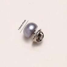 1/10pcs No-Sew Pearl Snap Buttons/Anti-Slip Shirt Brooch With Hidden Snap/Adjustable Detachable Women's Snap Fasteners - Multicolor - View 8