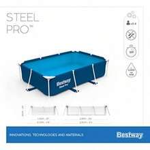 Bestway Alberca con Estructura Rectangular6078956413558 - Azul - Ver 5