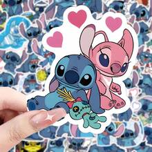 1pc Lilo & Stitch Cute Anime Waterproof Non-Repeating Stickers For Journal, Laptop, Water Bottle, Helmet & Car DIY Decoration; Ideal Daily,Birthday & Back-To-School Gift For Custom Stationery, Teacher Presents And Festive DIY Supplies - A - View 4