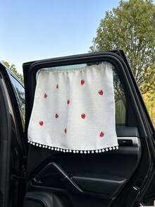 1 pieza Parasol para cochecito de bebé, protección UV, aislamiento térmico, protección solar, con sombrilla de cordón, parasol de cordón para coche - A - Ver 8