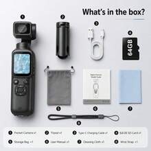 4K Pocket Camera For Vlog, 75MP Handheld Vlog Camera, 330° Rotating Lens, Wireless, With 64G TF Card, 1.72-Inch Touchscreen, Face Tracking, Tripod, Pocket Camera For Daily Recording - View 13