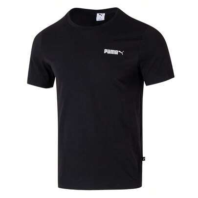 Puma Men's Cotton T-Shirt, Sportswear, Running, Fitness, Comfortable Breathable Casual Round Neck Short Sleeve 691340-01