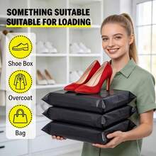 20pcs Black Shipping Bags | Self-Sealing Design, Thickened PE Material, Reinforced Edges - Extra Large Size Suitable For Large Packages, Clothing, Commercial Logistics, Tear-Resistant And Anti-Damage - View 5