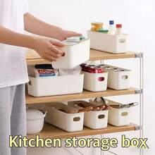 10pcs Stackable Plastic Storage Bins With Handles, Multi-Functional Storage Baskets For Office, Home, Closet, Durable Containers For Socks, Underwear, Stationery, Cosmetics, Space-Saving Drawer Organizers (Plastic Products May Slightly Deform, Actual Size May Be Slightly Smaller Than Pictures, Please Do Not Buy If You Mind) - White - View 10