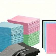 10/50/125pcs Disposable Pink/Blue 3-Layer Waterproof Foldable Nail Table Mat, Cleaning Pad Tablecloth, Nail Tissue Paper, Multi-Functional Beauty Tattoo Dental Cleaning Cloth, Waterproof Tablecloth Nail Tools - Multicolor - View 4
