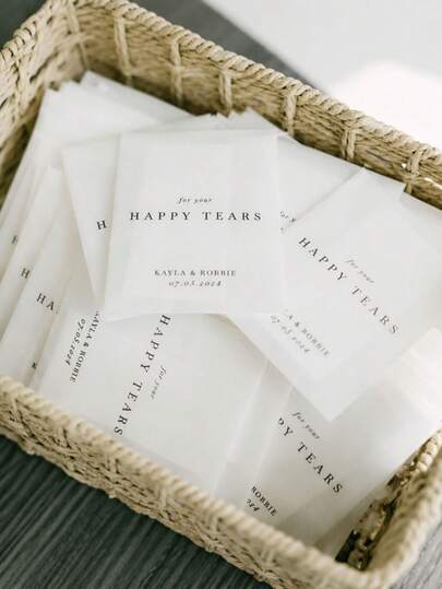 Suportes Personalizados para Guardanapos de Casamento, Nome e Data Personalizados, Sacos de Embalagem para Guardanapos, Decoração de Mesa, 2/4/50/100 peças