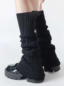 Women's Knit Leg Warmers, 10+ Colors, Ribbed Slouchy Boot Socks, Soft & Warm Leg Covers - Multicolor - View 14