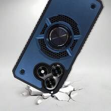 HEAVY DUTY CASE WITH REINFORCED IMPACT-RESISTANT RING COMPATIBLE WITH VIVO X5C - BLUE RING - View 2
