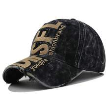Men's Vintage-Style Cap - Loose Fit With Large Lettering , Urban Outdoor Hat, Casual And Stylish - 04 - View 2