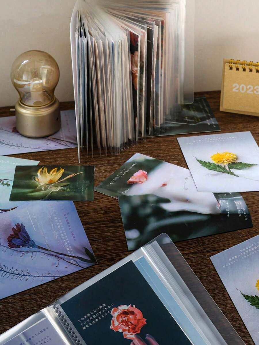 大容量橫式貼紙照片相簿,雙口袋頁面設計,適合存放家庭紀念照片,居家、客廳或辦公室裝飾理想之選,生日與畢業季完美禮物 - 均碼 - 查看 1