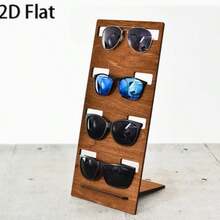 Eyeglass Display Stand, Wooden Storage Rack, Suitable For Desktop, Artistic Wooden Eyeglass Frame, Handmade Eyeglass Display Cabinet, Office Desk Decor, And Home Decor Gift - View 2