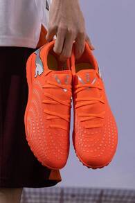 Puma 女款足球鞋 FUTURE-9-PLAY-TT，2026 夏季新款中性足球訓練與比賽 TT 釘鞋運動鞋 108918-01 - 108918-01 - 查看 3