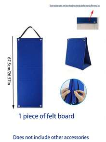 Wall-Mounted Time Management Felt Board, Visual Schedule Planner, Daily Planner, Hook And Loop Strips, Dual-Use Felt Board (Wall-Mounted Or Freestanding), Classroom Supplies, -Perfect For Back To School And Christmas Gifts - Multicolor - View 14