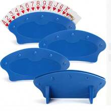 1pc Hands-Free Card Holder, Slouchy Person Handheld Poker Card Holder, Free Your Hands For Card Games, Poker Card Game Stand, No Card Clips, Durable PVC Material, Easy To Use - Perfect For Board Games, Poker, Family Game Night, Christmas And New Year Celebration Party Tabletop Game Essential Accessory - Blue - View 11